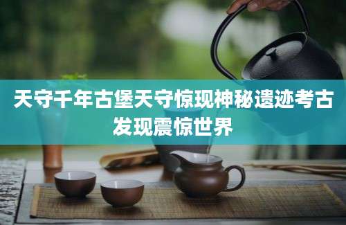 天守千年古堡天守惊现神秘遗迹考古发现震惊世界