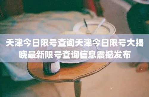 天津今日限号查询天津今日限号大揭晓最新限号查询信息震撼发布