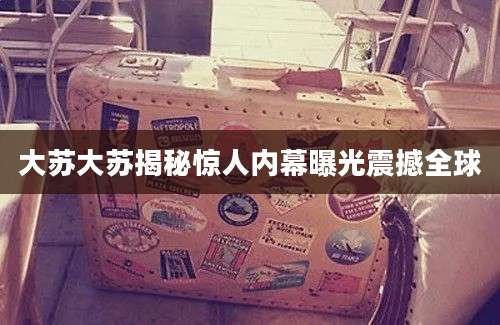 大苏大苏揭秘惊人内幕曝光震撼全球