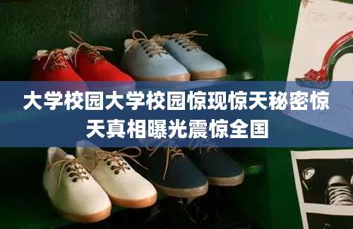 大学校园大学校园惊现惊天秘密惊天真相曝光震惊全国