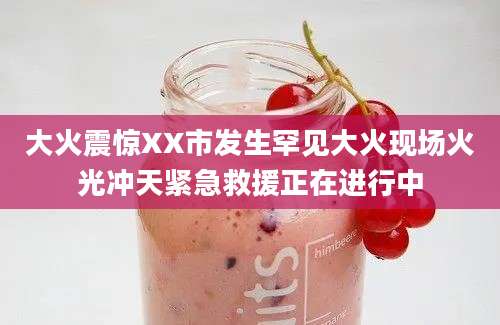 大火震惊XX市发生罕见大火现场火光冲天紧急救援正在进行中