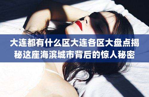大连都有什么区大连各区大盘点揭秘这座海滨城市背后的惊人秘密