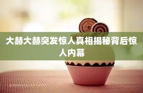 大赫大赫突发惊人真相揭秘背后惊人内幕