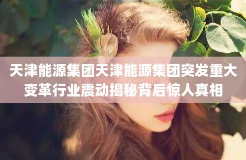 天津能源集团天津能源集团突发重大变革行业震动揭秘背后惊人真相