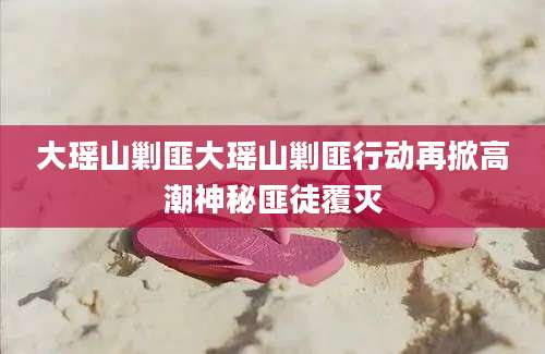 大瑶山剿匪大瑶山剿匪行动再掀高潮神秘匪徒覆灭