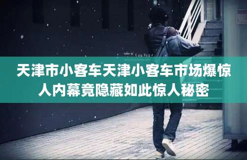 天津市小客车天津小客车市场爆惊人内幕竟隐藏如此惊人秘密