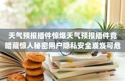 天气预报插件惊爆天气预报插件竟暗藏惊人秘密用户隐私安全岌岌可危