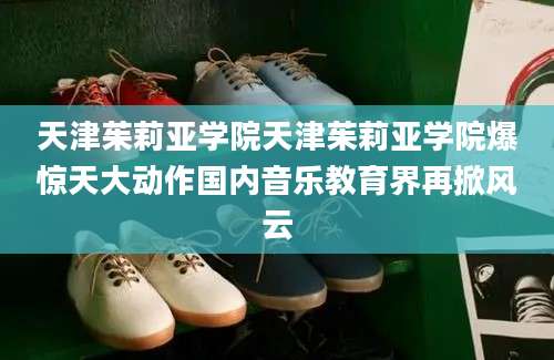 天津茱莉亚学院天津茱莉亚学院爆惊天大动作国内音乐教育界再掀风云