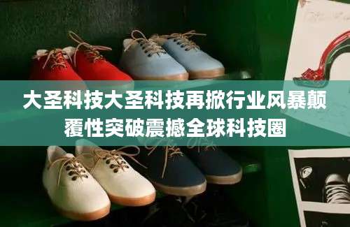 大圣科技大圣科技再掀行业风暴颠覆性突破震撼全球科技圈