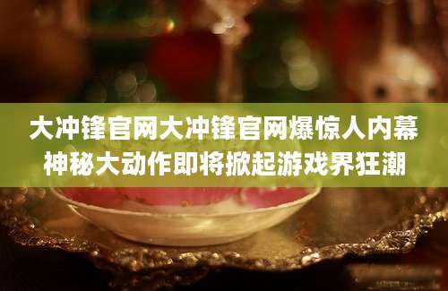 大冲锋官网大冲锋官网爆惊人内幕神秘大动作即将掀起游戏界狂潮