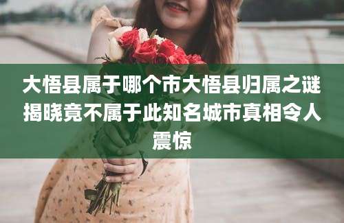 大悟县属于哪个市大悟县归属之谜揭晓竟不属于此知名城市真相令人震惊