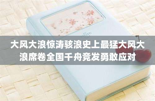大风大浪惊涛骇浪史上最猛大风大浪席卷全国千舟竞发勇敢应对