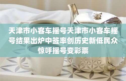 天津市小客车摇号天津市小客车摇号结果出炉中签率创历史新低民众惊呼摇号变彩票
