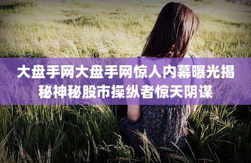 大盘手网大盘手网惊人内幕曝光揭秘神秘股市操纵者惊天阴谋