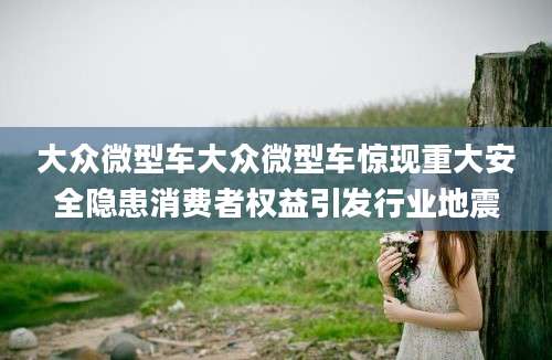 大众微型车大众微型车惊现重大安全隐患消费者权益引发行业地震