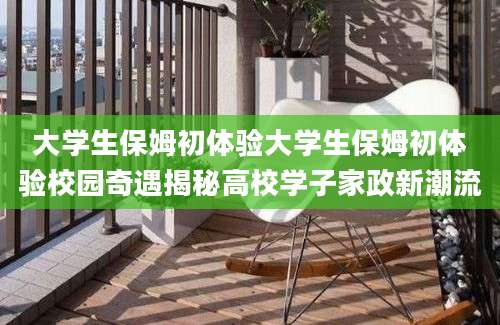 大学生保姆初体验大学生保姆初体验校园奇遇揭秘高校学子家政新潮流