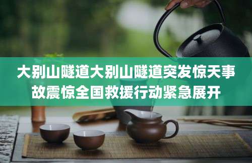 大别山隧道大别山隧道突发惊天事故震惊全国救援行动紧急展开