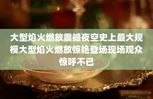 大型焰火燃放震撼夜空史上最大规模大型焰火燃放惊艳登场现场观众惊呼不已