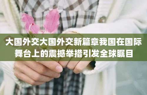 大国外交大国外交新篇章我国在国际舞台上的震撼举措引发全球瞩目